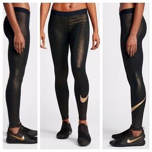 Nike Pro Dri-Fit Sparkle Tight Leggings Size XS